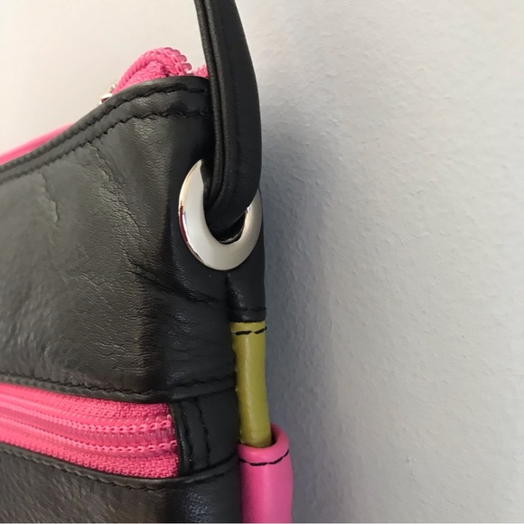 ili New York Multi Coloured Leather Crossbody Bag NWOT - Picture 12 of 14